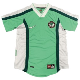 Jalkapallo Peliasut Nigeria Retro Koti Pelipaita 1998 Lyhythihainen